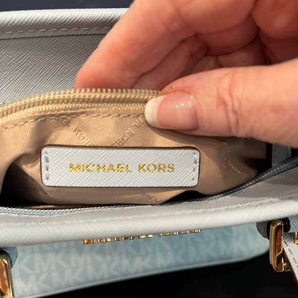 NWT Michael Kors light blue Crossbody bag and wallet - Picture 9 of 15